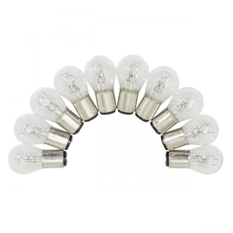 Boite de 10 ampoule 12V 21/5W BA15d Flosser 5219 pour moto