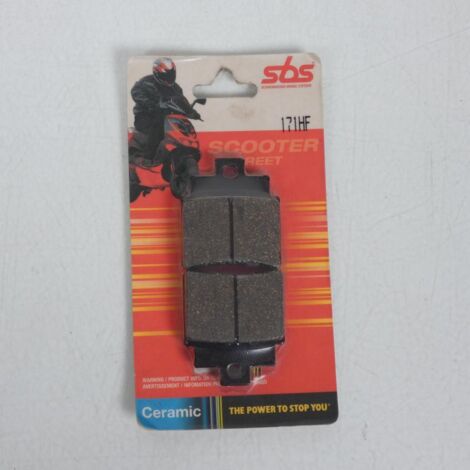 Plaquette de frein AV 171HF CERAMIC SBS pour scooter Sym 250 (1/2)