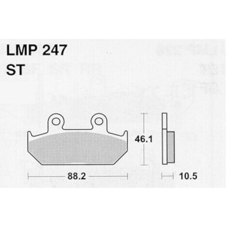 Plaquette de frein AP Racing pour Moto Honda 600 Shadow 1988 à