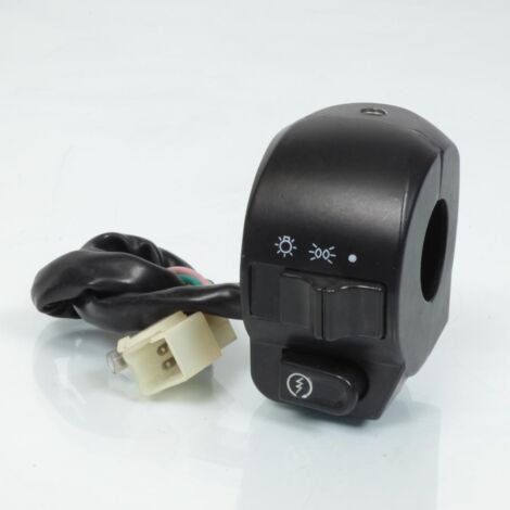 Commodo droit noir pour scooter Chinois 50 6 fils bouton