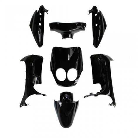Kit carénage P2R pour scooter Yamaha 50 Neos 2008 à 2010 noir (1/5)