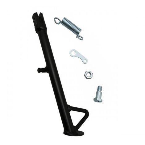 Béquille Latérale Noire 32cm Avec Ressort Pour Moto Sherco 50 - Pièce Neuve Robuste