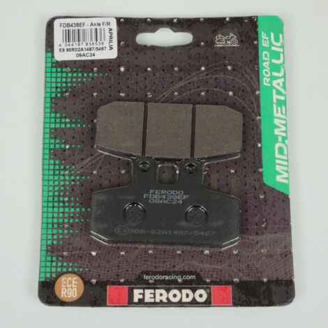 Plaquette de frein AV Ferodo pour moto Aprilia 125 Red rose 1989 (1/5)
