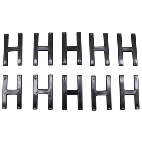 Lettre H pour plaque d'immatriculation Tiflex H45mm pour moto