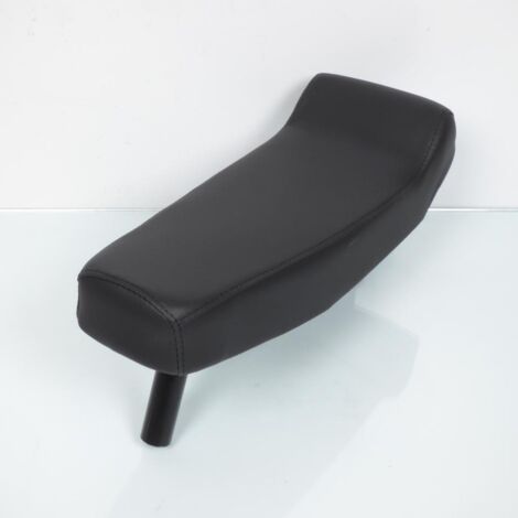 Selle biplace noir avec tube de selle Ø30mm pour mobylette