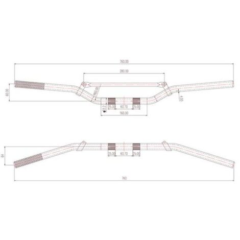 PAJFQC Support universel de guidon de moto 22 mm compatible
