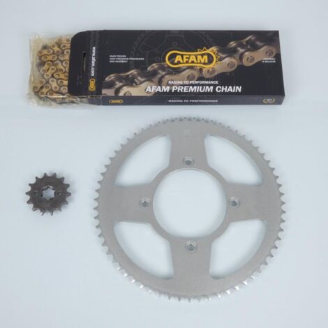 Kit chaîne Afam pour moto Beta 125 RR enduro 2011 à 2020 14x63 (1/2)