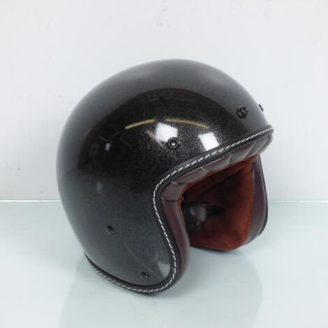 Casque Jet Torx Sunday Glitter Black Shiny taille M 57-58cm pour
