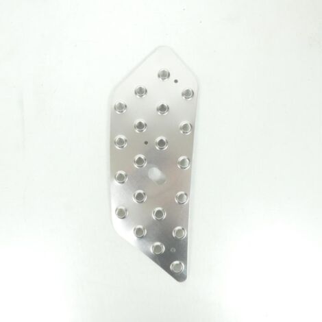 Protection aluminium marche pied droit pour scooter Peugeot 50 (1/5)