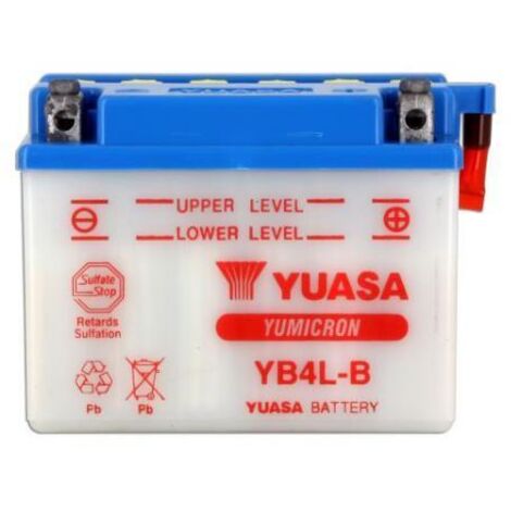 Batterie SLA Kyoto 12V 4Ah - Pour Peugeot 50 Fox (1994-1998), Référence YB4L-B, Neuve, Sans Entretien