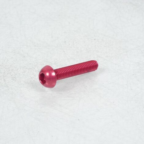 Vis Dôme BTR 5mm M6 pas 100 30mm annodisé Rouge 3AS Racing pour (1/2)