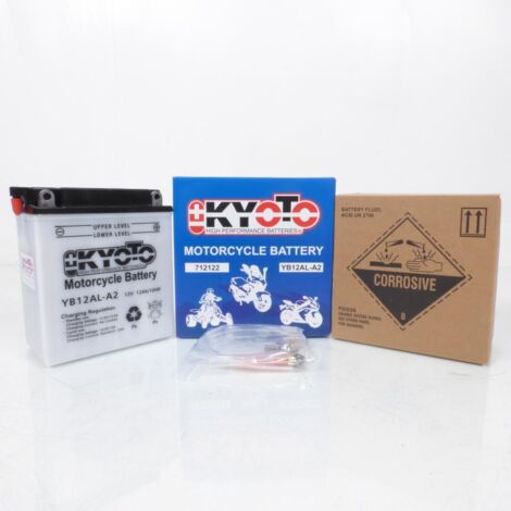 Batterie SLA Kyoto YB4L-B 12V 4Ah Pour Scooter Peugeot Kisbee 50 4T 2011-2020 - Prête à L'Emploi