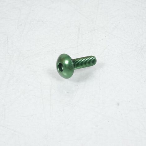 Vis Dôme large BTR 4mm M6 pas 100 20mm anodisé Vert 3AS Racing (1/2)