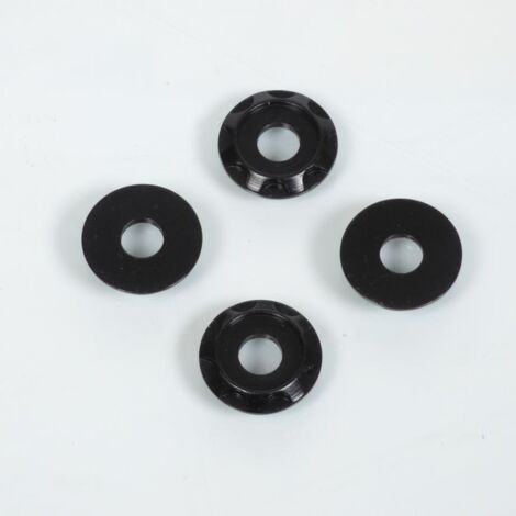 Rondelle spacer aluminium DRC T01 anodisé noir pour moto cross (1/2)
