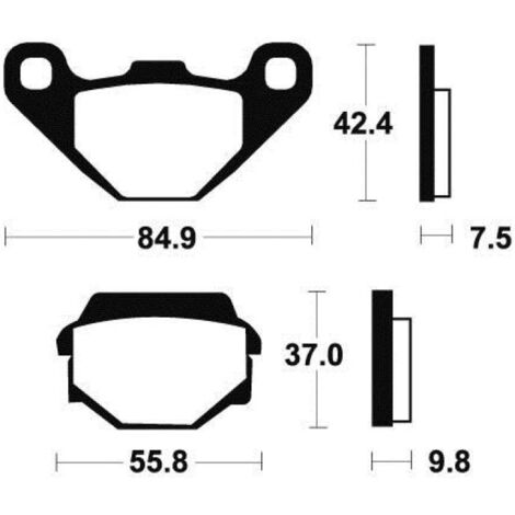 Plaquette de frein Tecnium pour moto Suzuki 125 GN 1982-1990 AV Neuf