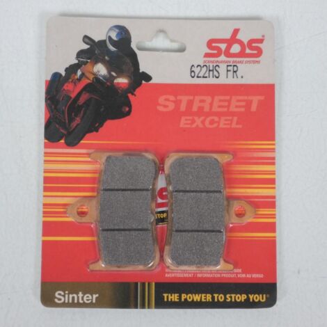Plaquette de frein AV 622HS FR SBS pour moto Honda 900 Cbr Rr (1/2)