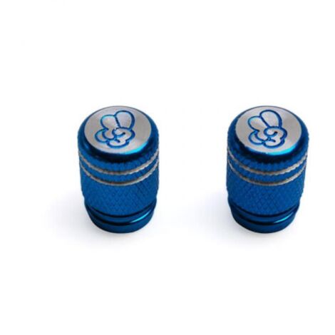 Paire de bouchon de valve Vicma TOO COOL bleu pour moto scooter (1/2)