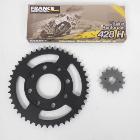 Kit chaîne France Equipement pour Moto Daelim 125 Daystar 2008 à
