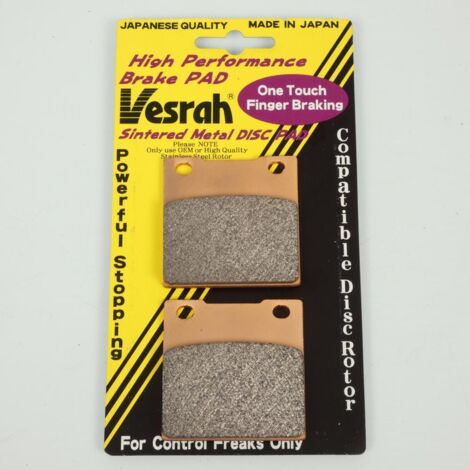 Plaquette de frein Vesrah pour Moto Kawasaki 750 ZXR 1991 à 1995 AVG