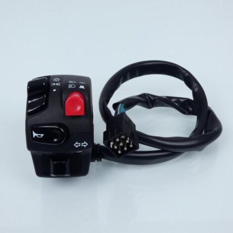 Commodo gauche Domino éclairage clignotant klaxon pour moto