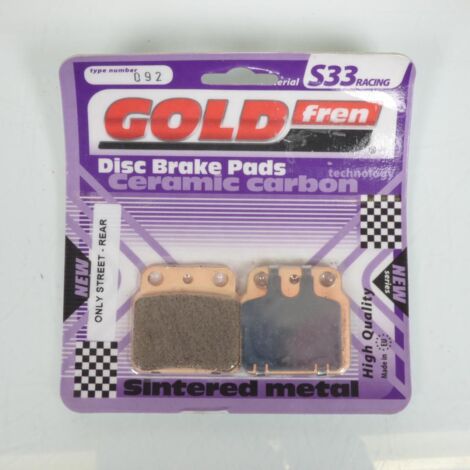 Plaquette de frein Gold Fren pour Quad Suzuki 400 LTZ 2003 à 2010 (1/2)