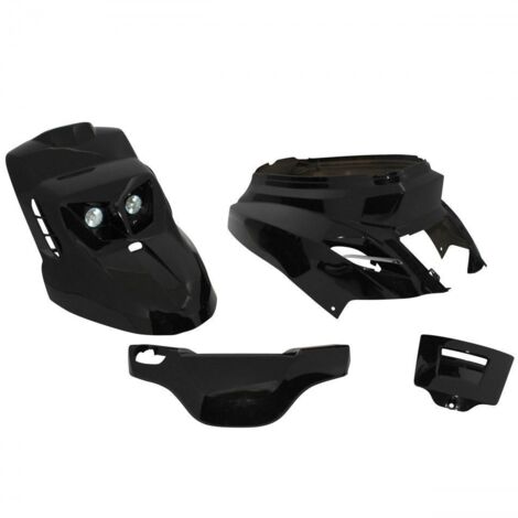 Kit carénage noir brillant design Replay pour scooter Yamaha 50