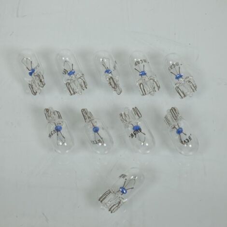Boite de 10 ampoule lampe 6V 3W Flosser W2.1x9.5d pour moto