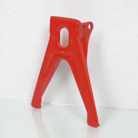 Béquille centrale rouge 230mm pour mobylette MBK 51 cyclomoteur (1/5)