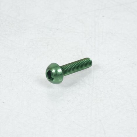 Vis Dôme BTR 5mm M6 pas 100 25mm annodisé Vert 3AS Racing pour (1/2)