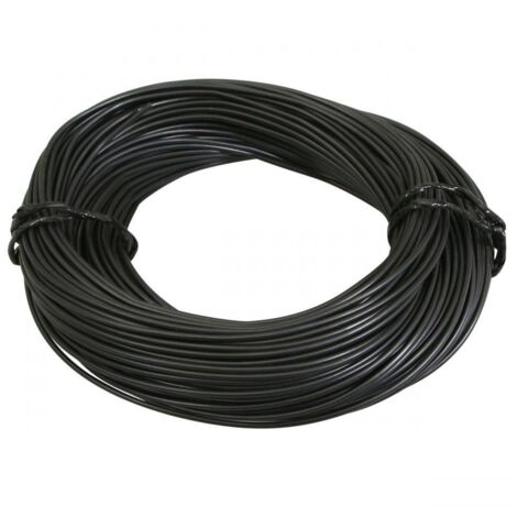 Bobine de fil électrique noir multibrin 9/10 0.75mm² x 50m (1/2)