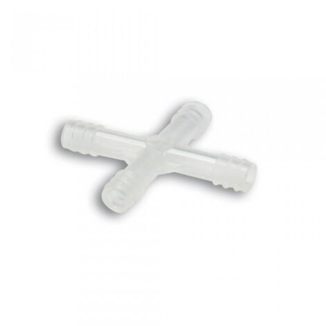Raccord en X Malossi pour durit Ø7mm essence air huile moto (1/2)