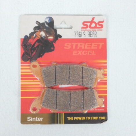 Plaquette de frein AR SBS pour Moto Honda 650 Deauville 2002 à (1/2)
