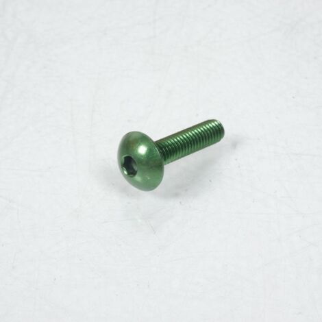 Vis Dôme large BTR 4mm M6 pas 100 25mm anodisé Vert 3AS Racing (1/2)