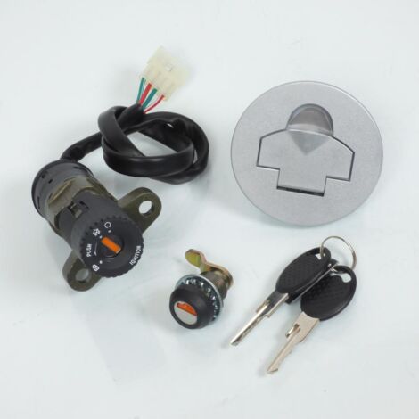 Kit serrure P2R pour Moto Peugeot 50 XR6 Avant 2020 Neuf (1/5)