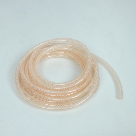 Durite d'essence tressée renforcée transparente Emgo Ø5x10mm x (1/4)