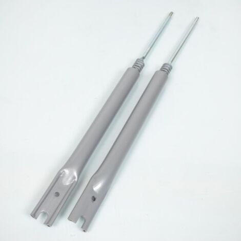 Paire de fourreaux de fourche gris pour mobylette Peugeot 50 103 (1/3)