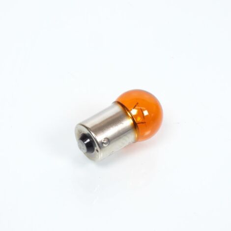 Ampoule de clignotant BAU15s orange 12V 10W plots décalés pour