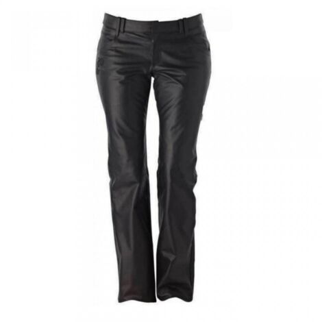 Pantalon moto route Ixon Rubis cuir noir taille 38 pour femme