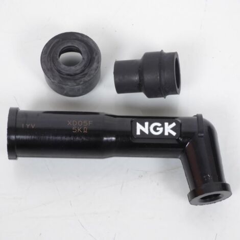 Antiparasite NGK pour Auto XD05F / 102° noir long 5KOhms Neuf (1/2)