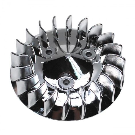 Ventilateur turbine refroidissement allumage chromé pour scooter (1/5)