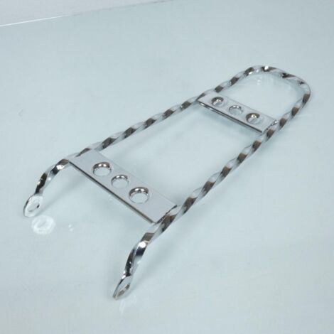 Porte bagage chromé et torsadé RSM pour mobylette Peugeot 50 103 (1/4)