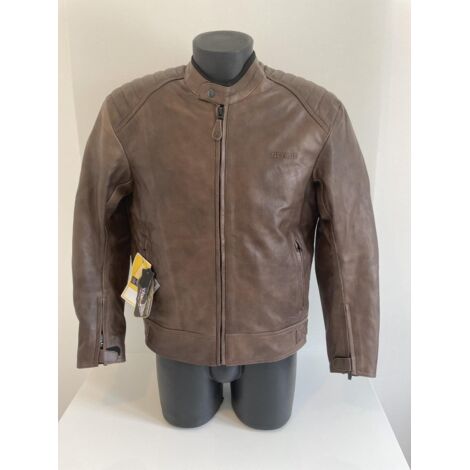 Blouson veste pour moto Homme Nexone Cuir Giorgio Marron Taille L