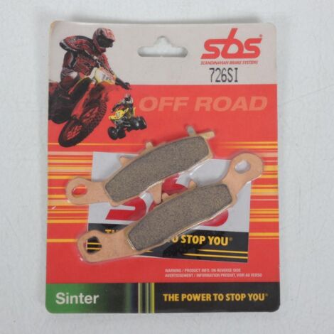 Paire plaquette frein 726SI SINTER SBS pour moto Kawasaki 80 KX (1/2)