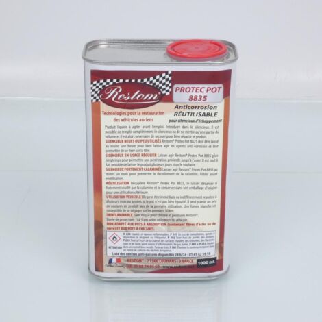 Anticorrosion Restom ProtecPot 8835 1L pour silencieux d