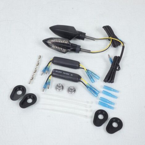 Paire clignotant 9 Leds orange pour MOTO Yamaha YMEH07890030 (1/5)