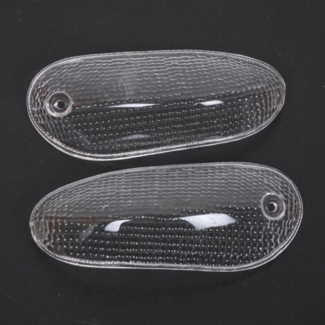 Paire cabochon de clignotant avant transparent pour scooter (1/2)