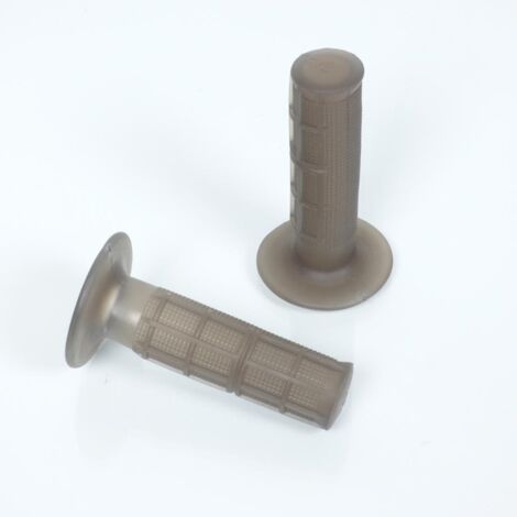 Poignées Vélo/moto Cyclo Gris - 22mm/24mm/115mm - Paire - Neuves Cyclingcolors