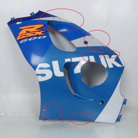 [PRODUIT D'OCCASION] Flanc gauche origine pour moto Suzuki GSX 600 R 1997 à 2000 (1/5)