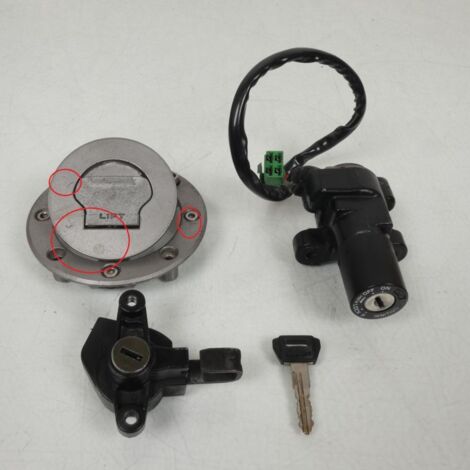 [PRODUIT D'OCCASION] Kit serrure origine pour moto Suzuki GSF 400 Bandit 1991 à 1993 (1/2)