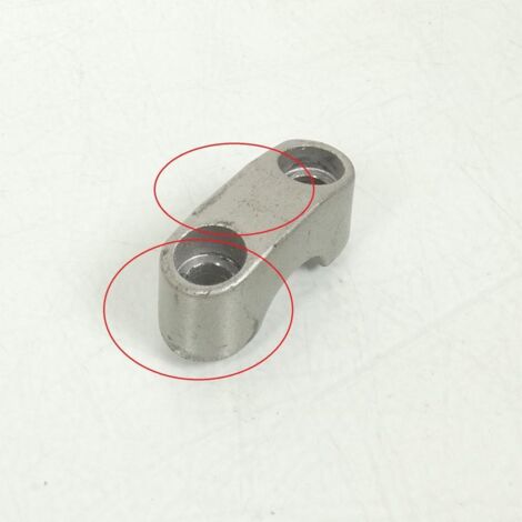 [PRODUIT D'OCCASION] Pontet de guidon Générique pour moto Gris Ø22mm Entre-axes 32mm (1/3)